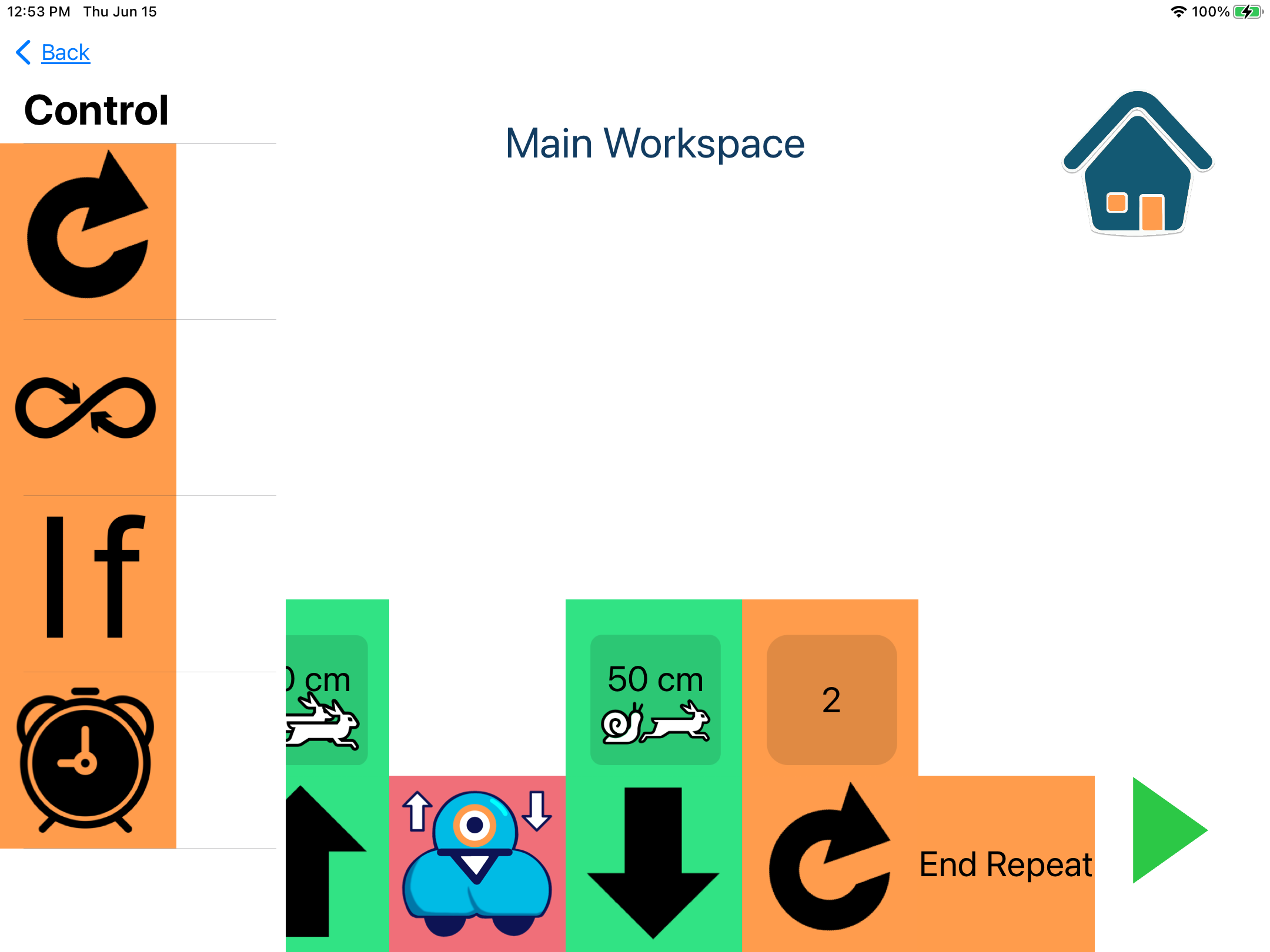 Repeat place in workspace 